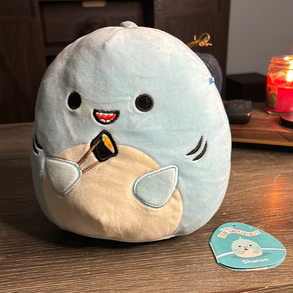 NWT Sharon the Sushi eating Shark Squishmallow 8”
